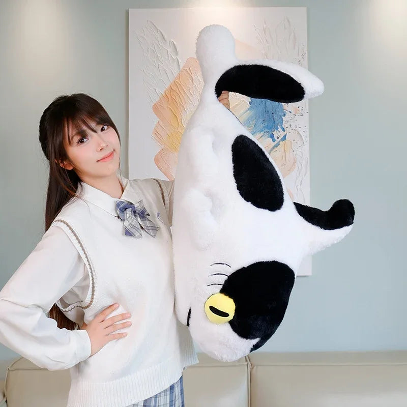 黄色い目の シャチ柄 もちもち 魚 ぬいぐるみ