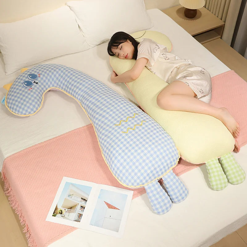 Lovely Cartoon Animal Side Sleep Body Pillow Soft Cozy Bed Cushion Pillow Girlfriend Gift Long Pillows Cute Birthday Gifts