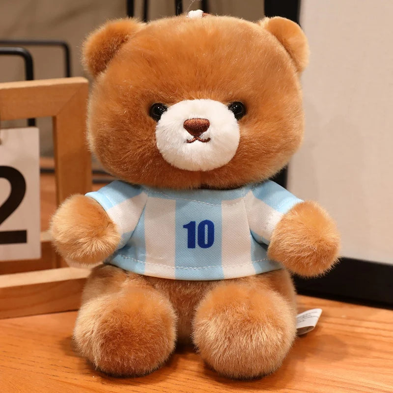 ふわふわ可愛い サッカーユニフォーム クマ ぬいぐるみ