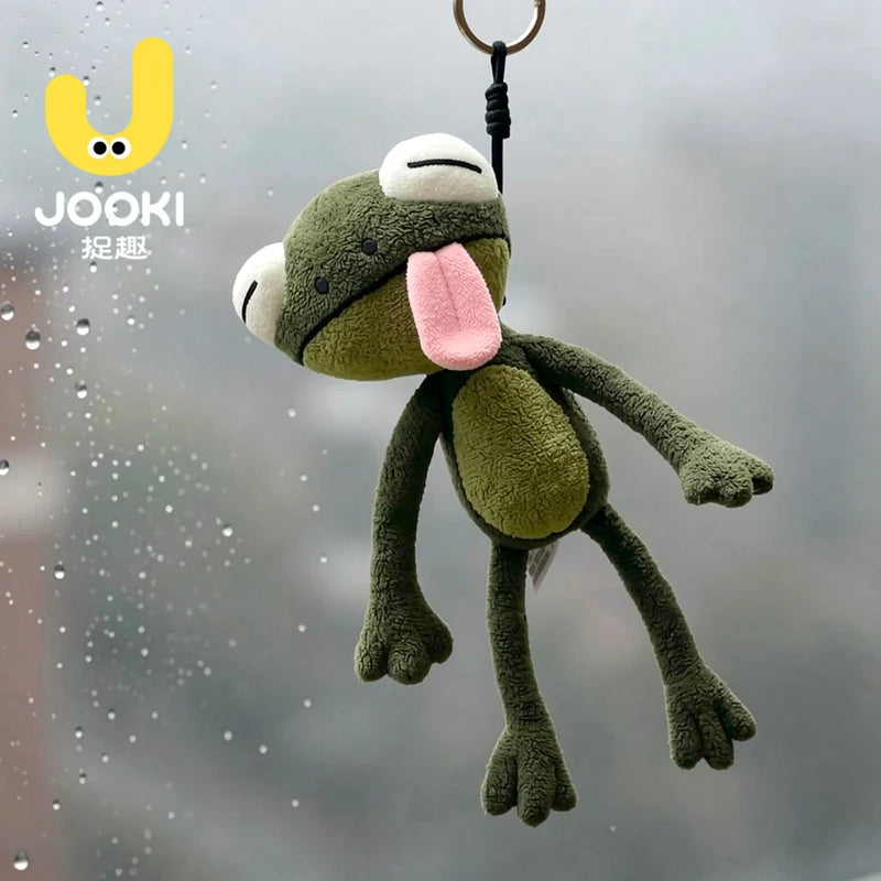 Cute Long Legged Plush Frog Toy Cute Funny Stuffed Doll Pendant Soft Plush Animal Birthday Gift  Cute Plush Keychain