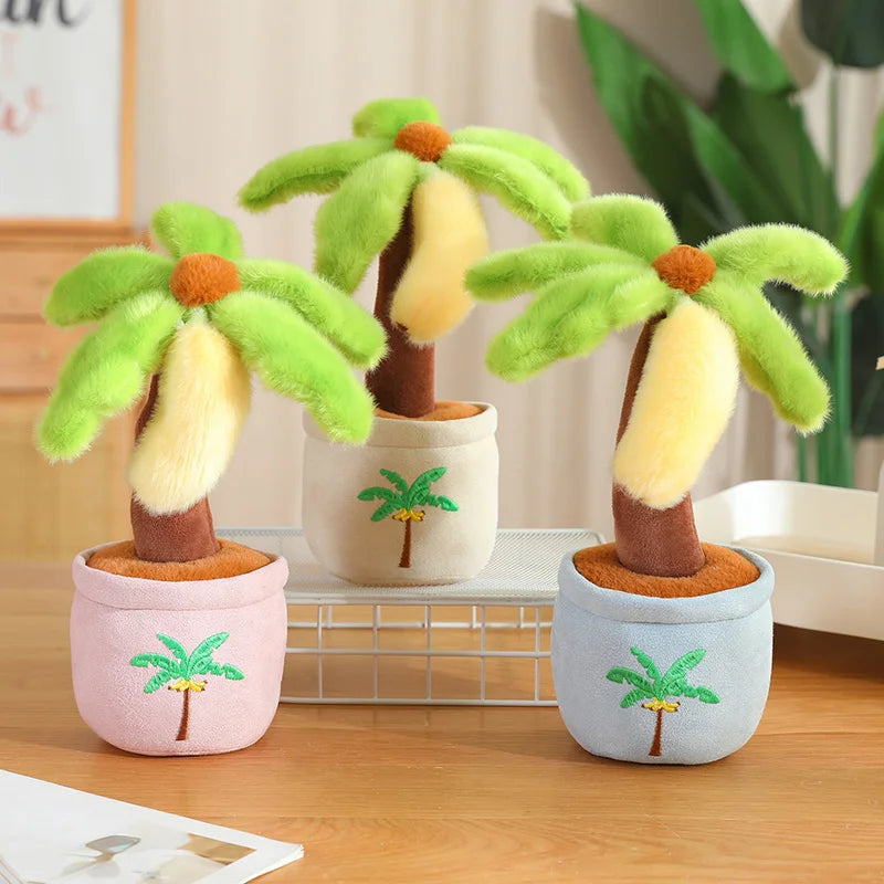 ふわふわ カラフル ヤシの木 鉢植え ぬいぐるみ