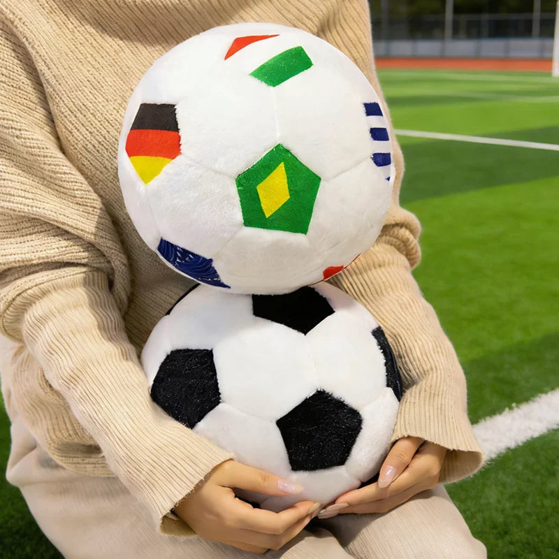 国旗デザインのふわふわぬいぐるみサッカーボール