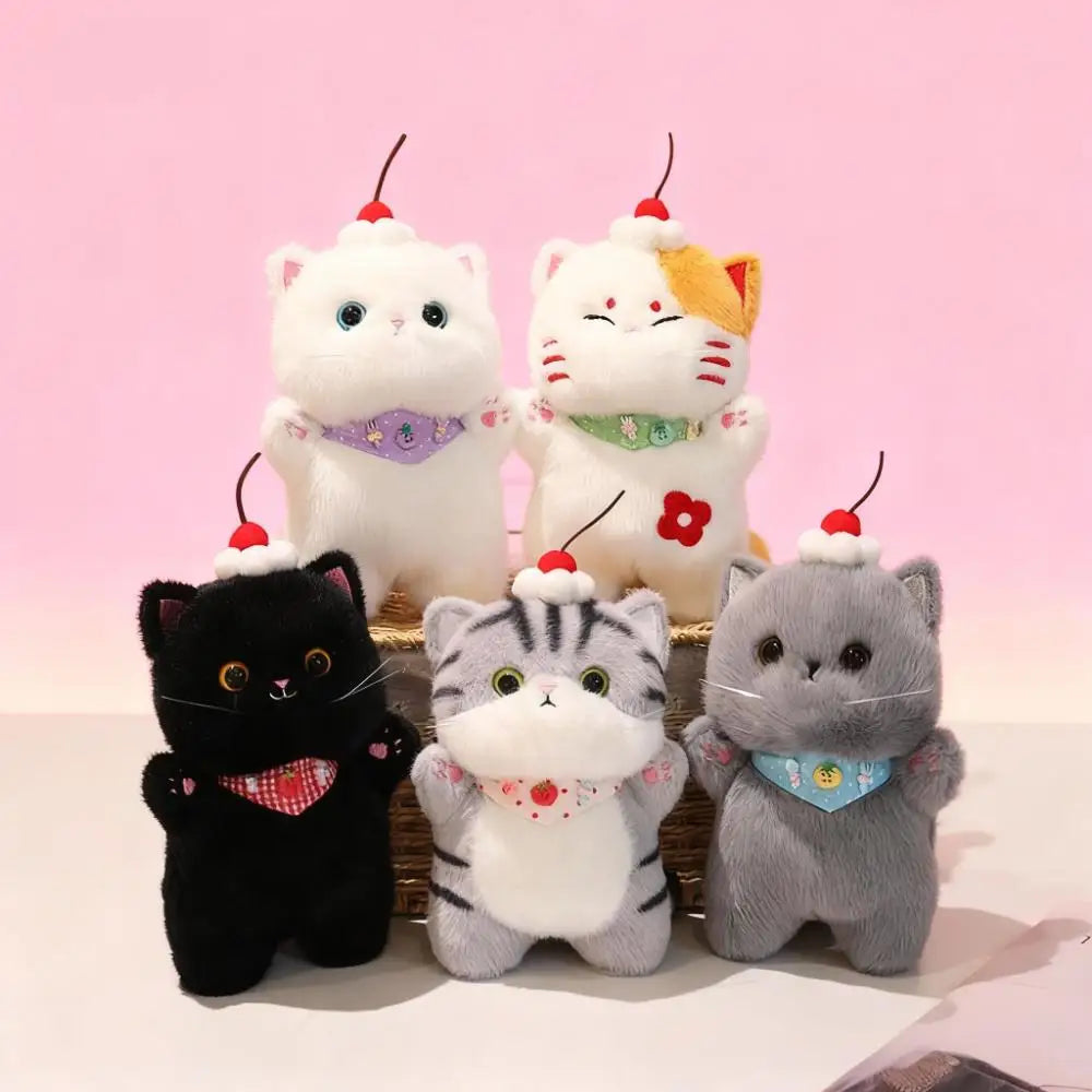 ふわふわ可愛いスイーツ猫ミニぬいぐるみ