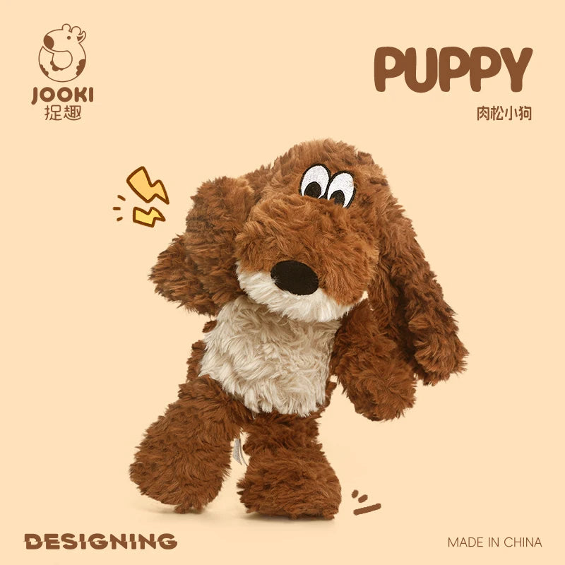 Jooki ふわふわ 茶色の子犬ぬいぐるみ