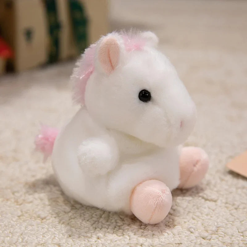 かわいい動物ふわふわマスコットキーホルダー