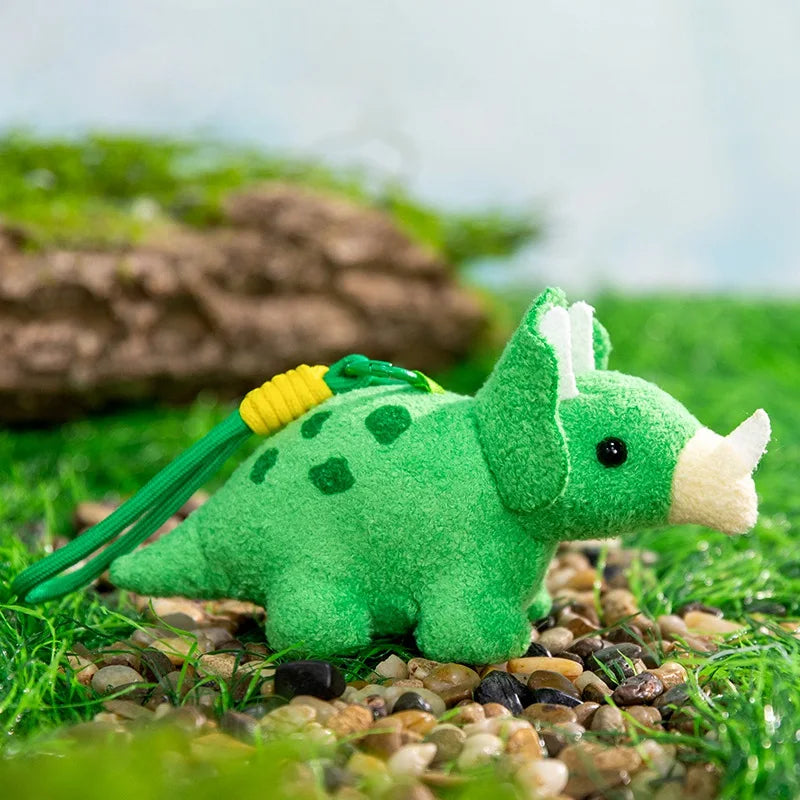 カラフル恐竜 ぬいぐるみ ミニキーホルダー