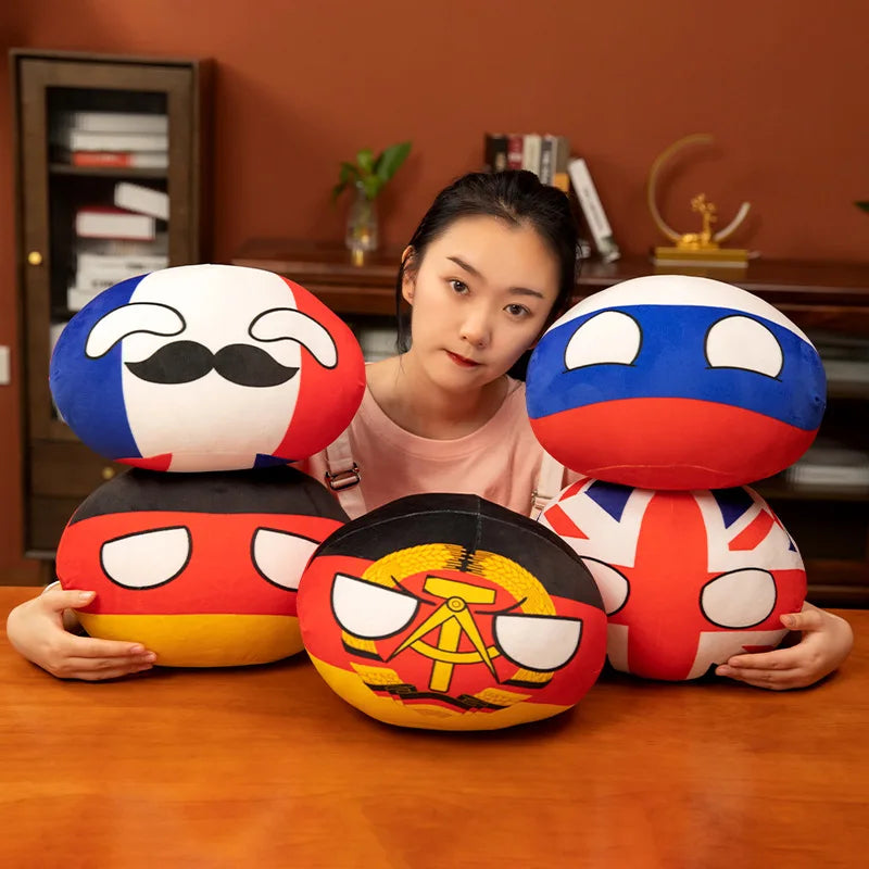 カントリーボール風 国旗 ボール型 ぬいぐるみ