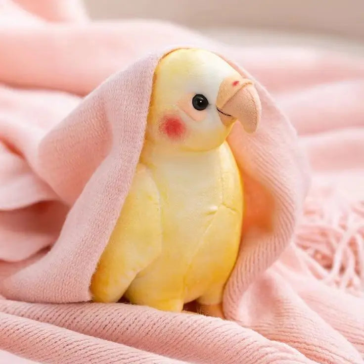 オカメインコ 淡い黄色 赤いほっぺ ぬいぐるみ