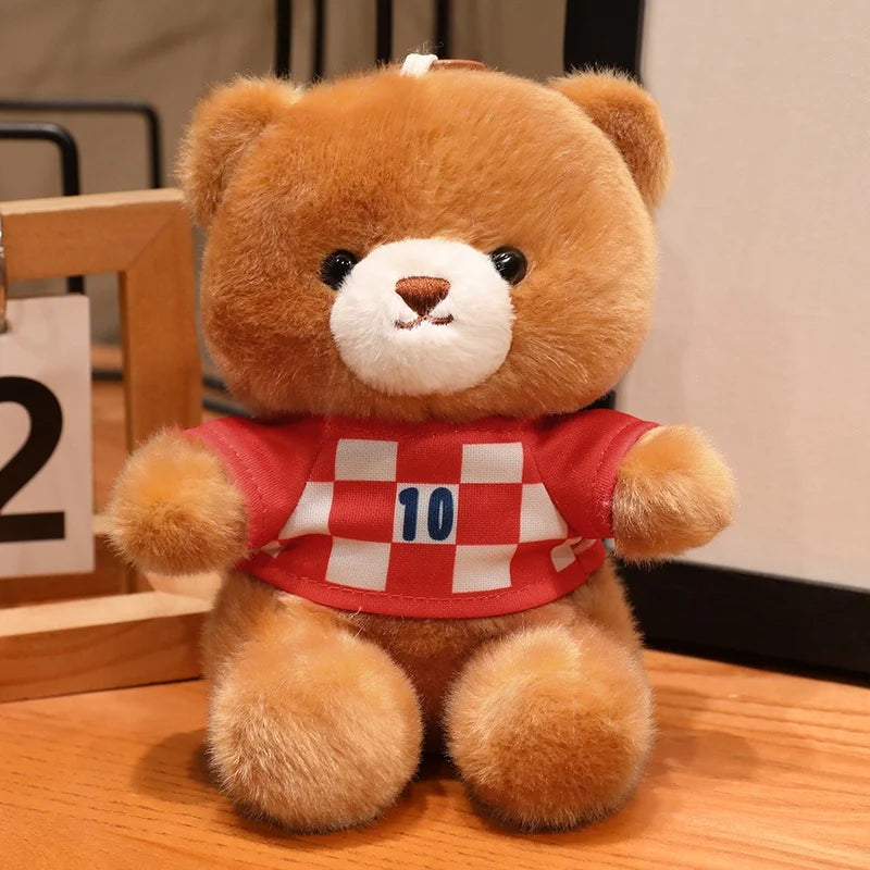 ふわふわ可愛い サッカーユニフォーム クマ ぬいぐるみ
