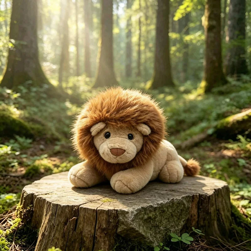 30CM Forest Animals Plush Toy Dog Cat Lion Elephant Stuffed Doll Room Decorative Toys Adorably Birthday Gifts