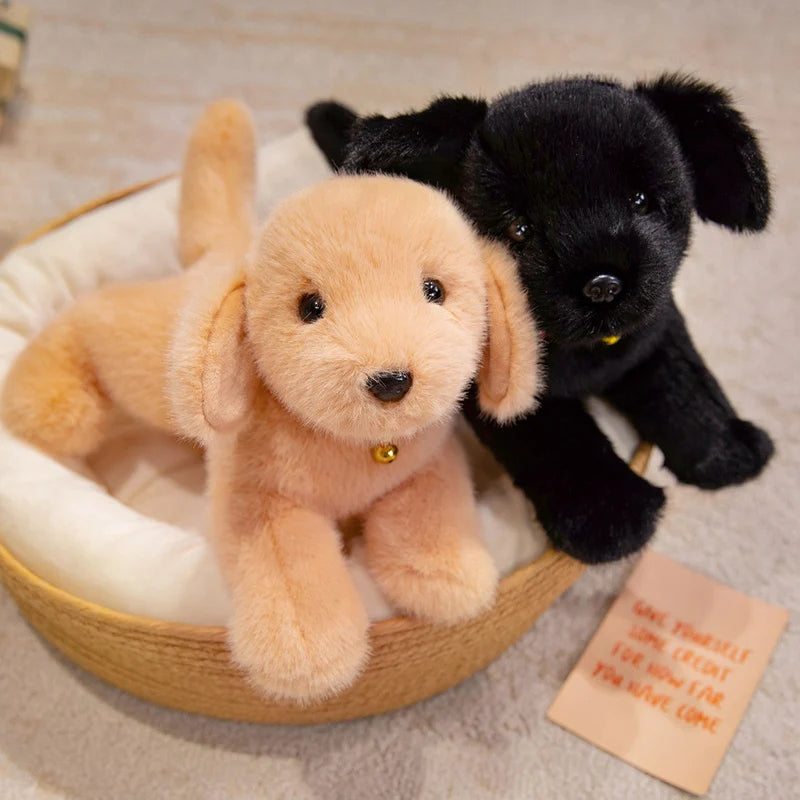 かわいい ふわふわ ベージュ ラブラドールの子犬 ぬいぐるみ