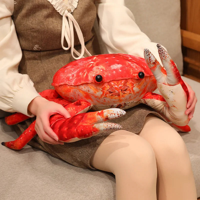 リアルな赤いカニ ぬいぐるみ ビッグサイズ