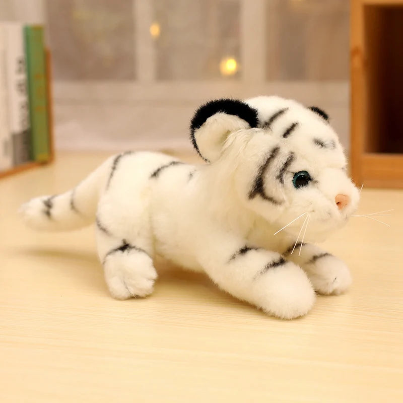 4Styles Simulation Baby Tiger Plush Toy Stuffed Soft Wild Animal Forest Tiger Pillow Dolls For Kids Boys Birthday Gifts Valentin