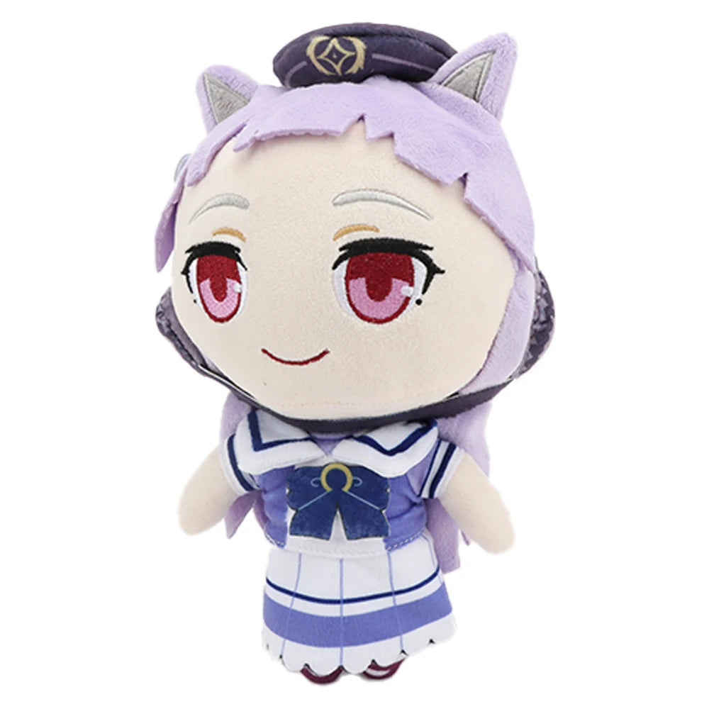 25cm New Uma Musume Pretty Derby Plush Toys Cute Cartoon Soft Gold Ship Verno Light Oguri Cap Plush Doll Periphery for Fans Gift