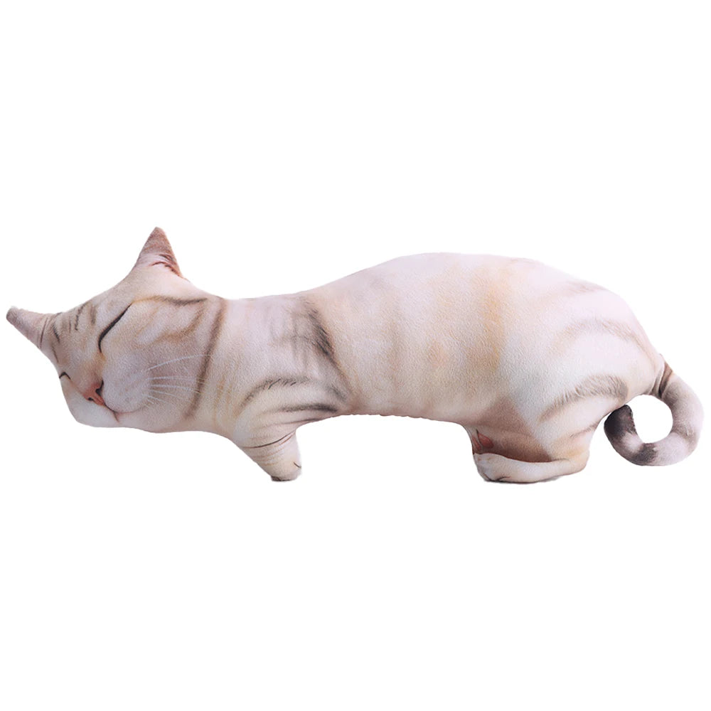 リアルな もちもち 寝そべり キジトラ猫 クッション