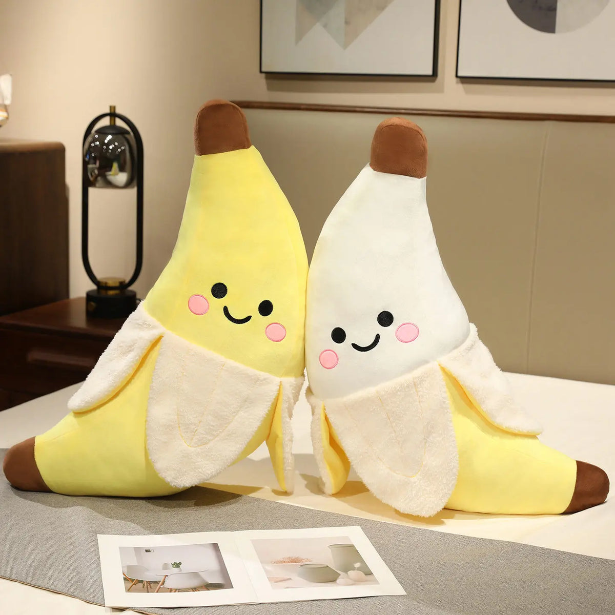 25cm Cute Peeled Banana Plush Toys Fruit Banana Plush Dolls Throw Pillow Living Room and Bedroom Decoration For Kids Girls Gifts