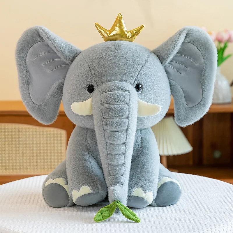 かわいい ピンクの リボン付き ゾウ ぬいぐるみ