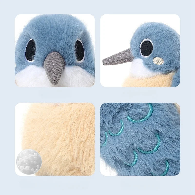 ふわふわ鳴くカワセミのぬいぐるみ