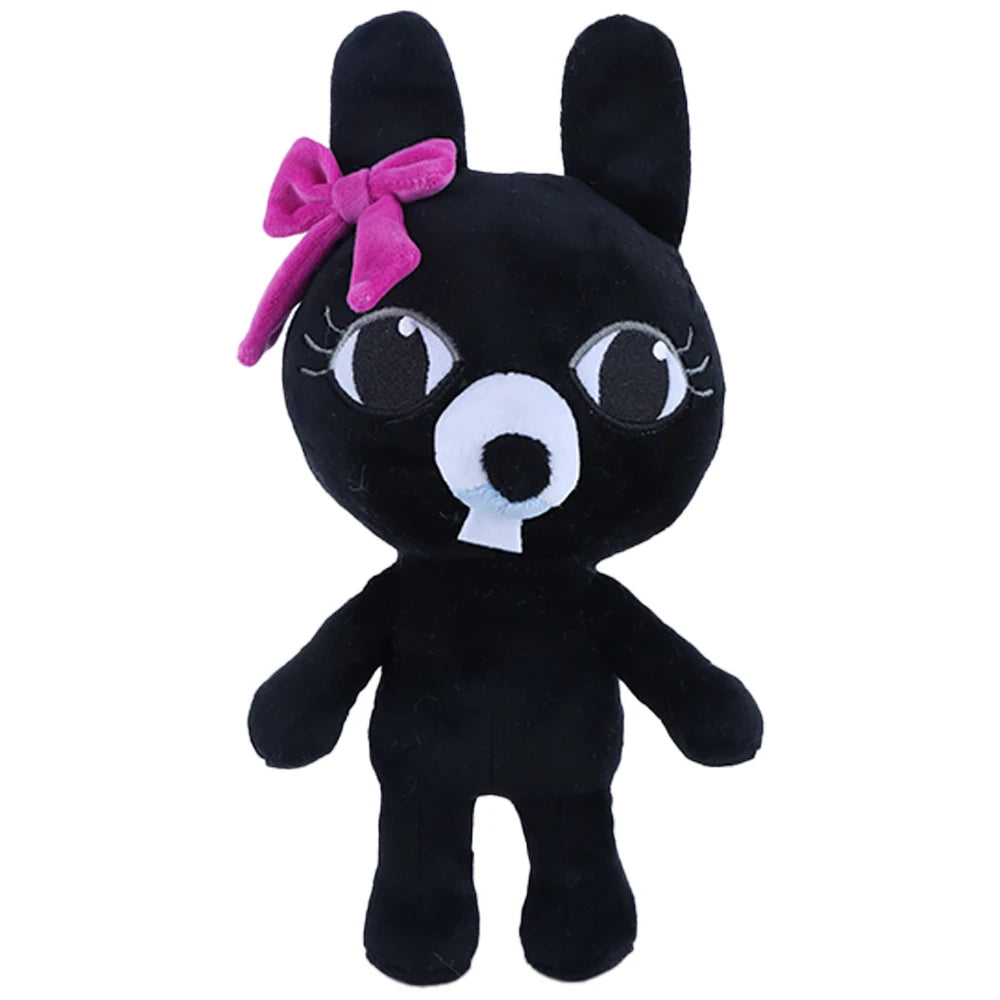 黒ウサギ ぬいぐるみ 独特の白い目と牙