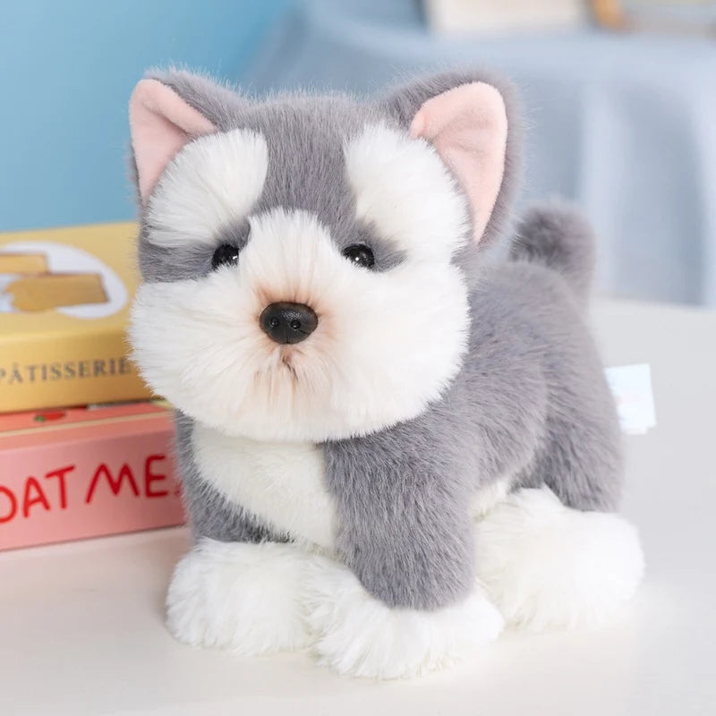 Simulation Dog Doll Gentle And Comfortable Lifelke Doll Stuffed Animal Cat Home Ornament Holiday Surprise Gift