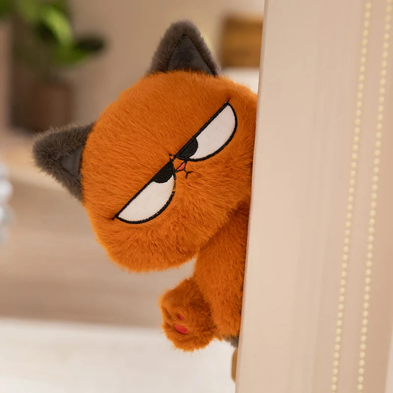 New Orange Cat Plush Toy Soft Cool Kitten Pendant Stuffed Animal Dolls Creative Home Decor Toy for Boys Girls Birthday Xmas Gift