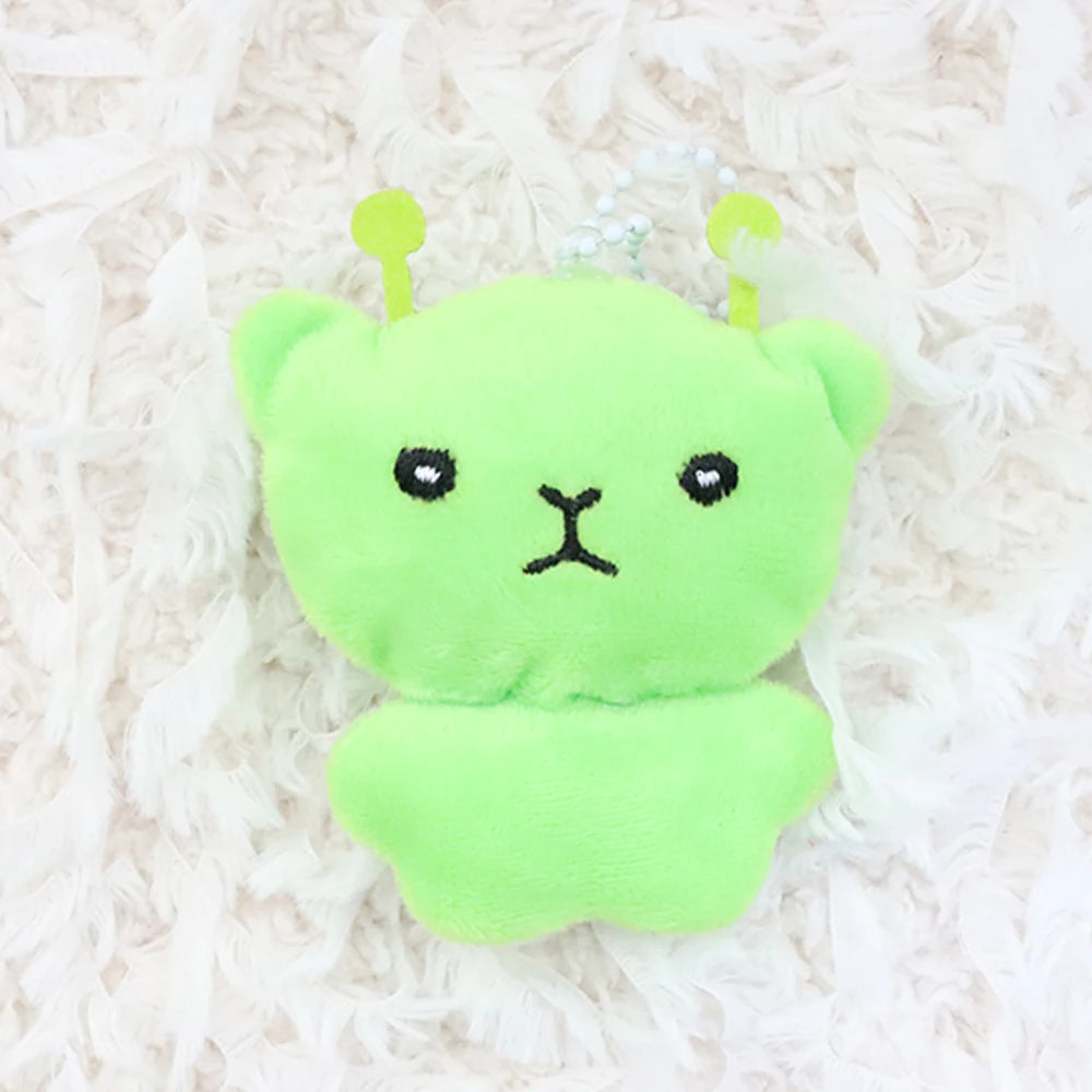 Cute Cartoon Alien Cat Plush Toy Pendant Little Alien Cat Keychain Doll Soft Stuffed Birthday Gifts for Kids Girl Backpack Decor