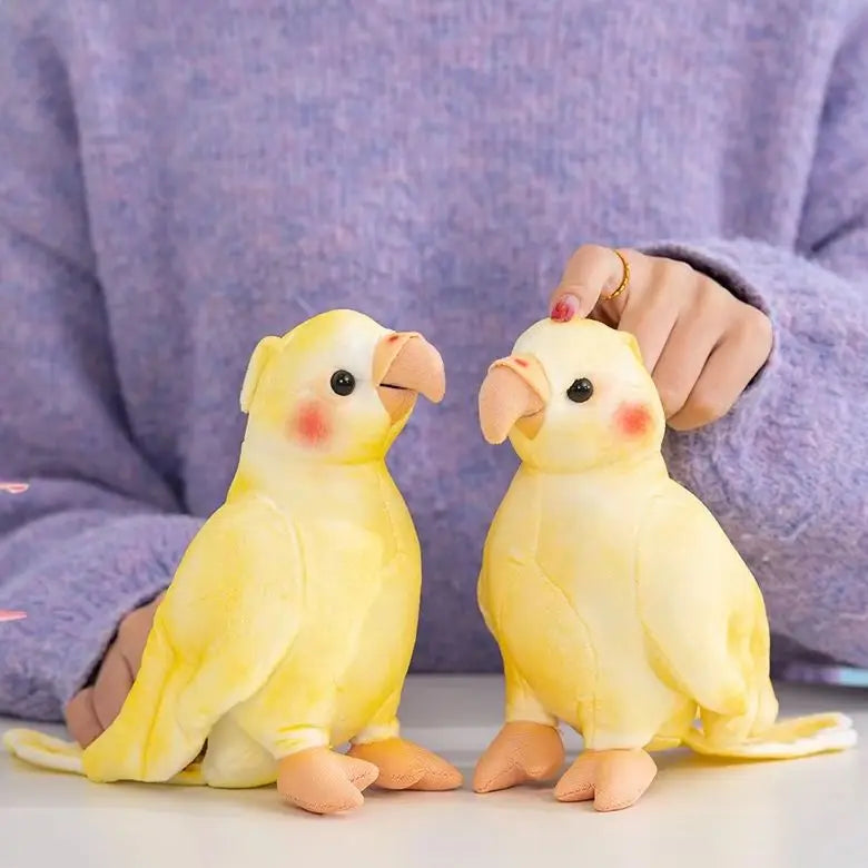 オカメインコ 淡い黄色 赤いほっぺ ぬいぐるみ