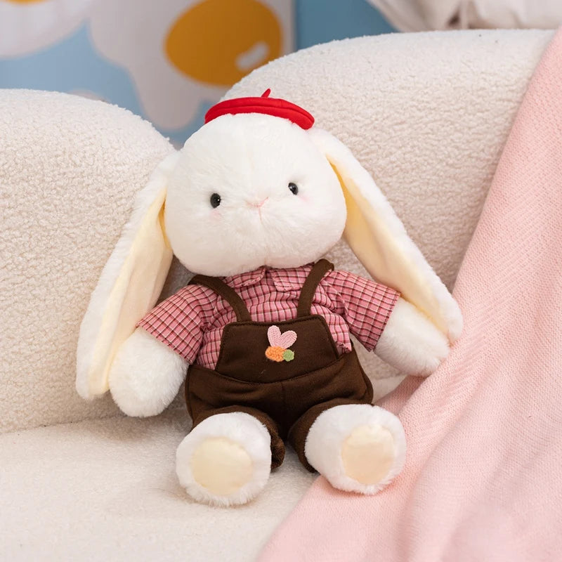 Cute Long Ears Princess Rabbit Plush Doll Cartoon Bunny Wear Skirt Animal Stuffed Toy Home Decoration Birthday Gift For Girls