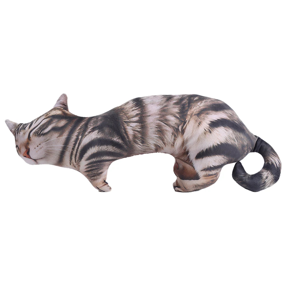 リアルな もちもち 寝そべり キジトラ猫 クッション