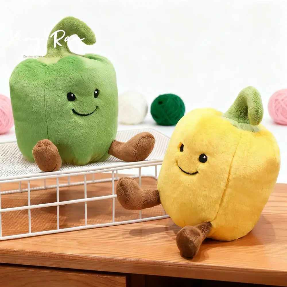 ふわふわ 笑顔のパプリカ ぬいぐるみ 3色セット