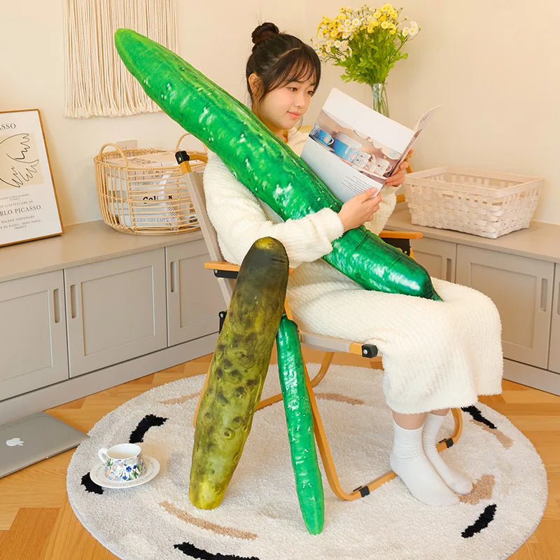 リアル きゅうり 抱き枕 ふわふわ ロング 野菜 ぬいぐるみ