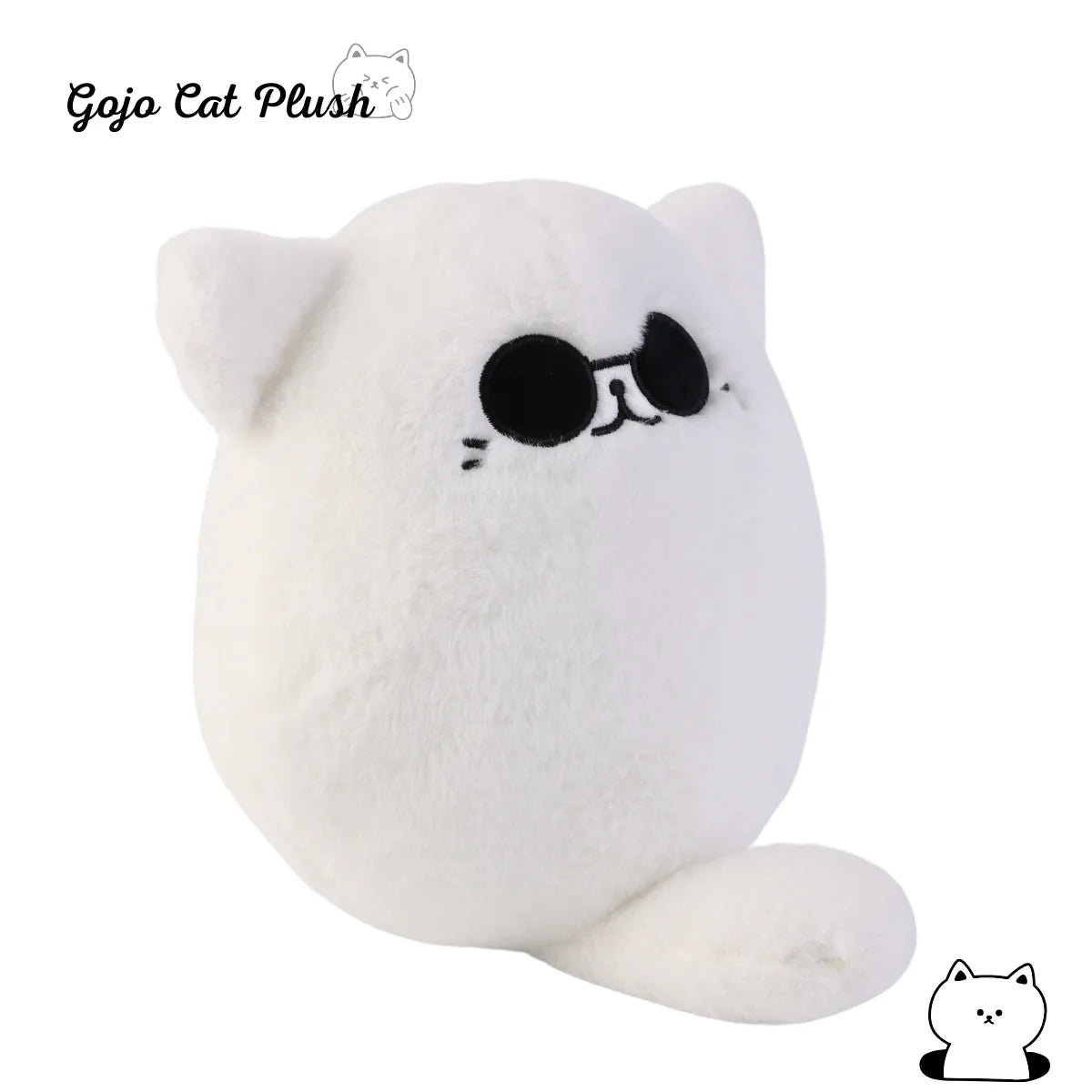30cm Soft Gojo Cat Plush Pillow Hot Anime Sunglasses White Cat Plushies Toys Stuffed Animals Doll Home Decor Kids Birthday Gift