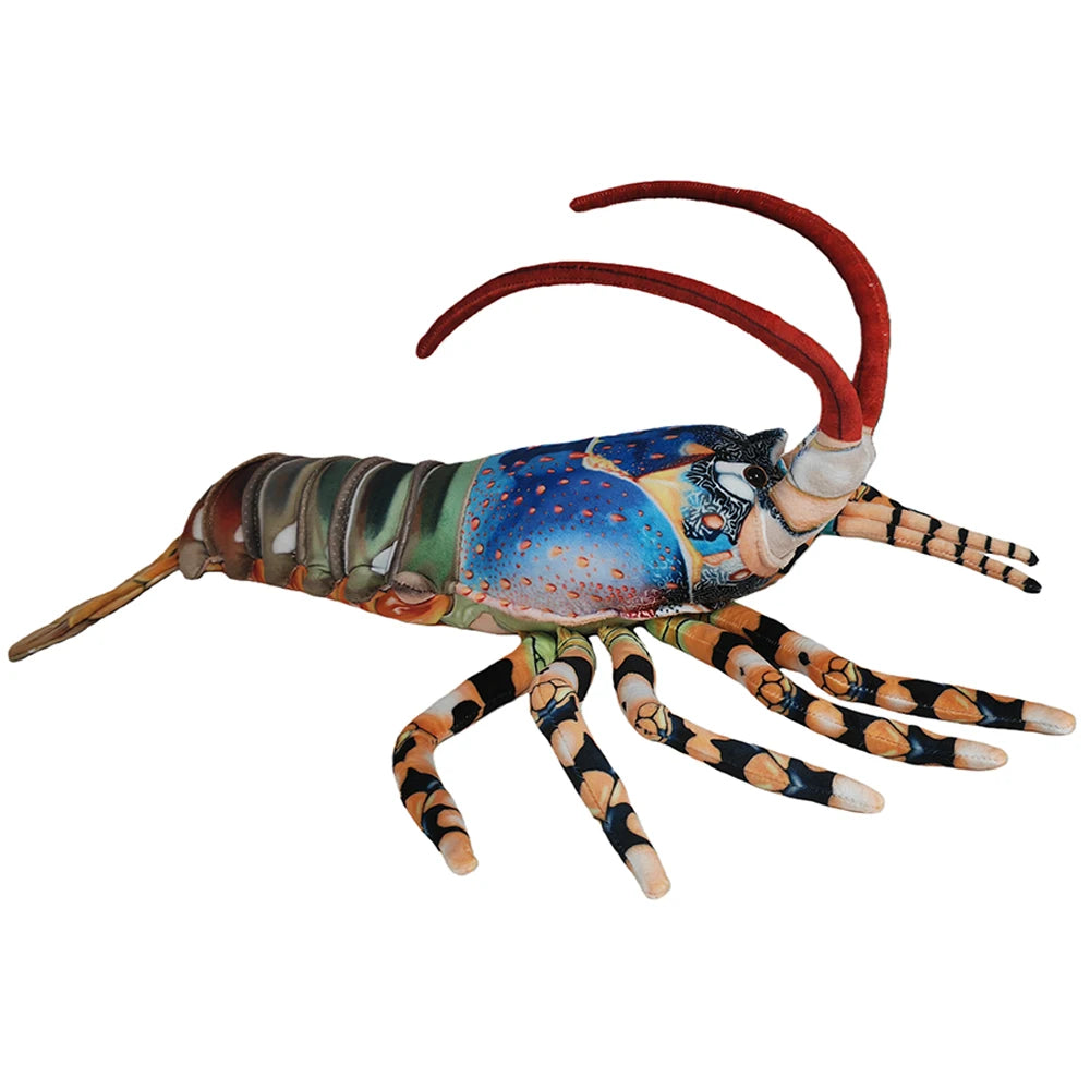 Colorful Australia Lobster Plush Toys Stuffed Throw Pillow - Lifelike Lobster Design Creative Home Decor Funny Christmas Gifts