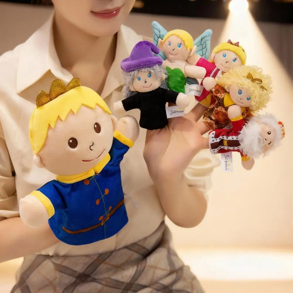 ソフトな おとぎ話 キャラクター 指人形 6個セット