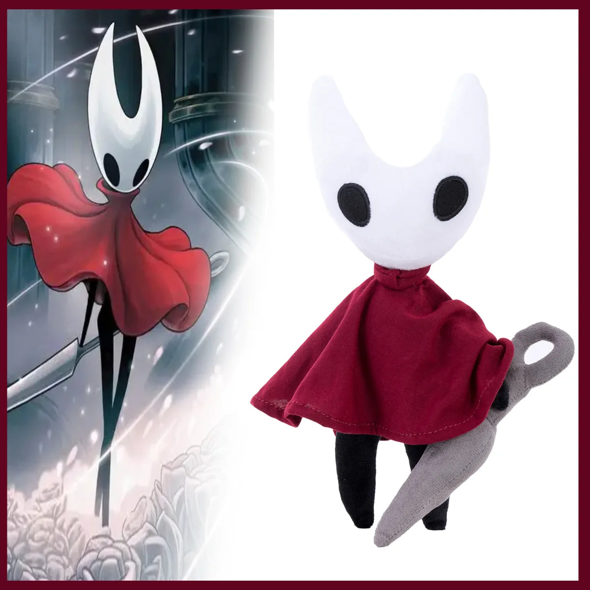 Hollow Knight ホーネット 赤いマント 針付き ぬいぐるみ