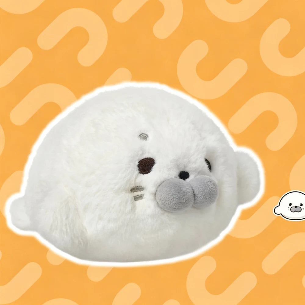 ふかふか 丸い アザラシ フード着ぐるみ ぬいぐるみ