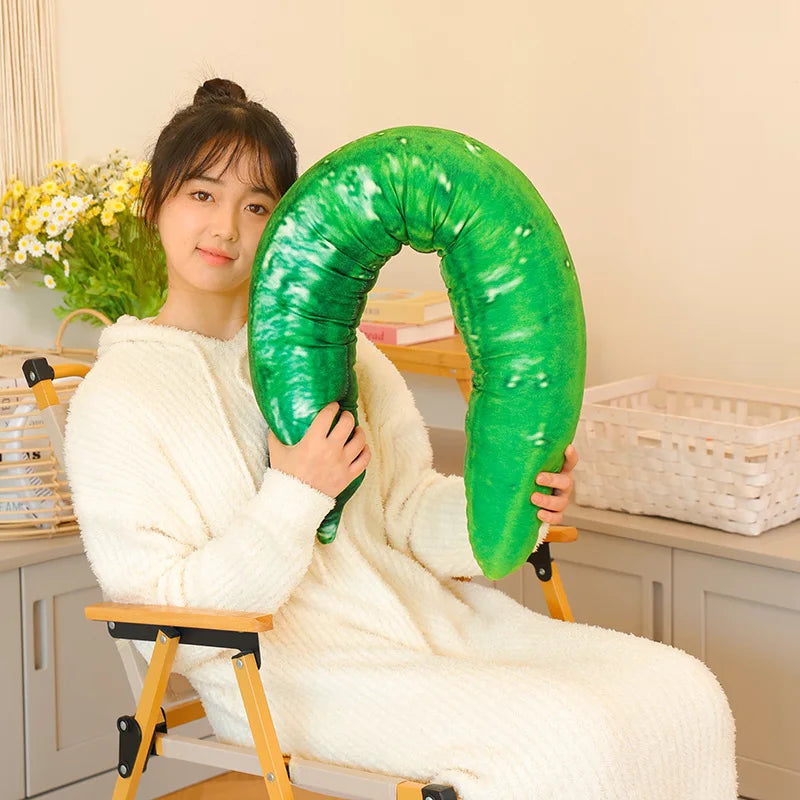 リアル きゅうり 抱き枕 ふわふわ ロング 野菜 ぬいぐるみ