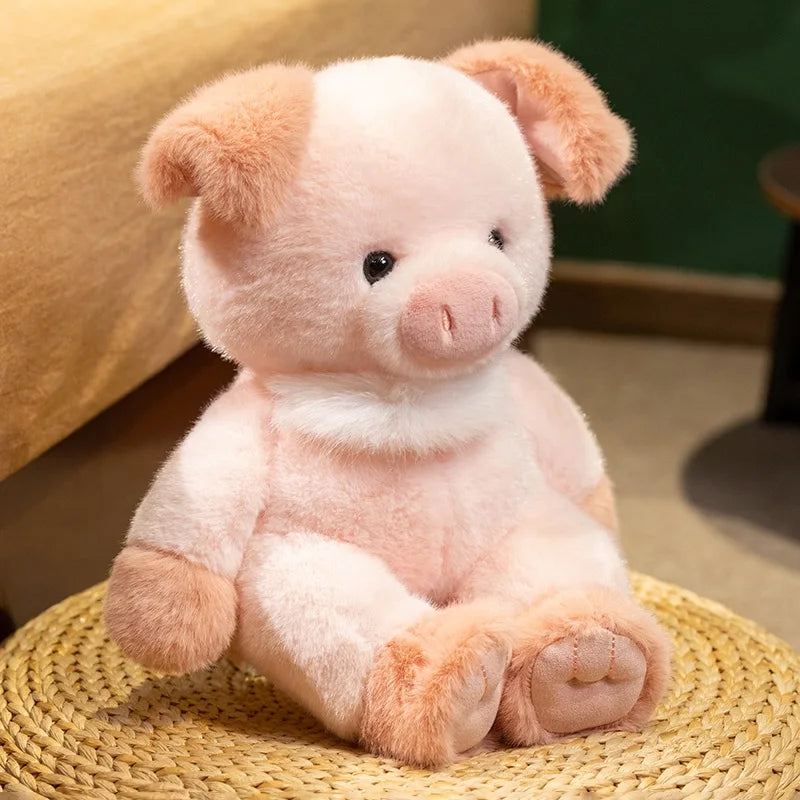 New Kawaii Animal Pig Fox Bear Plushies Toy Soft Cute Stuffed Plush Toy Lovely Bear Doll For Girl Boy 22cm 30cm
