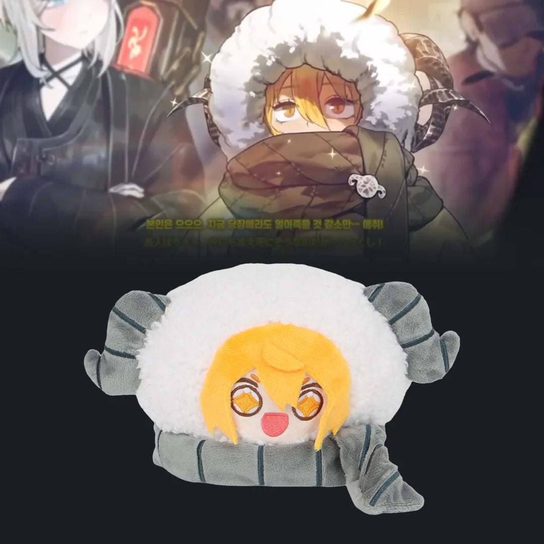 ブルアカ キキョウ 角付き ふわふわ ハンドウォーマー