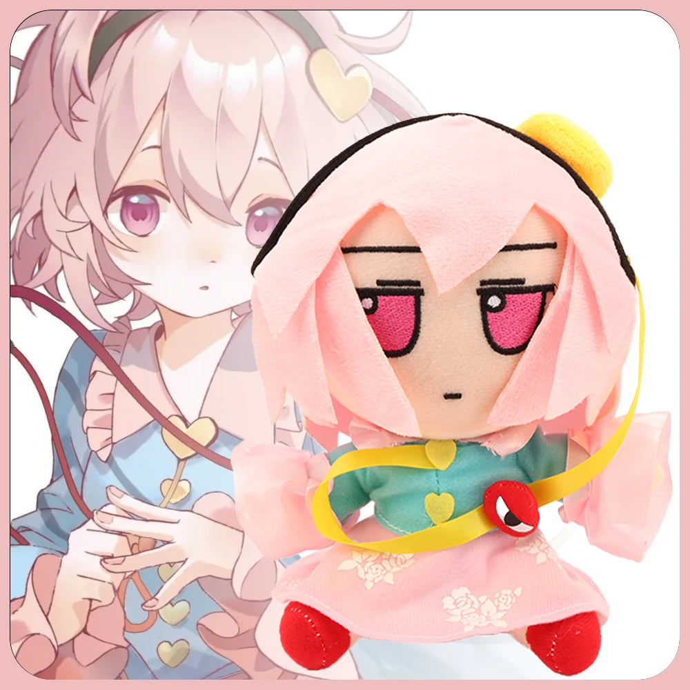 ピンク髪 けだるげな目 アニメ風 ちびキャラ ぬいぐるみ