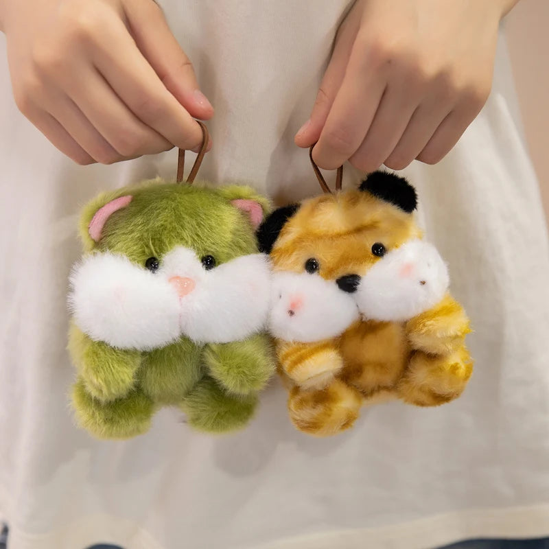 Cute Plush Companion Doll Anime Elephant Rabbit Cat Tiger Pig Duck Cartoon Desk Companion Doll 10cm Soft Plush Toy Sleeping Gift