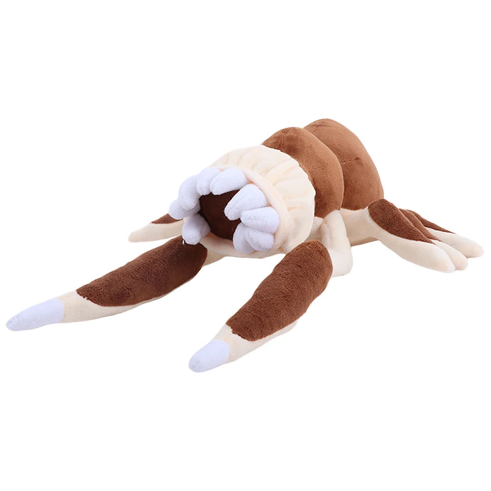 茶色とベージュの多足ファンタジーぬいぐるみ