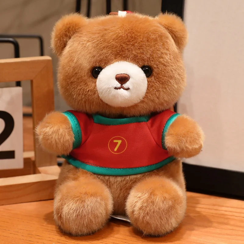 ふわふわ可愛い サッカーユニフォーム クマ ぬいぐるみ
