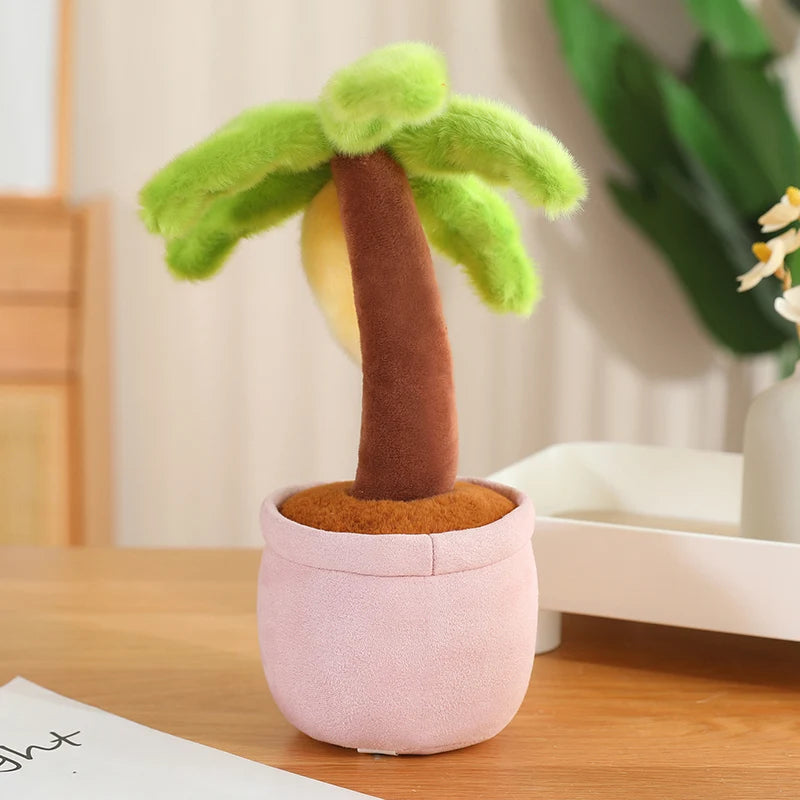 ふわふわ カラフル ヤシの木 鉢植え ぬいぐるみ