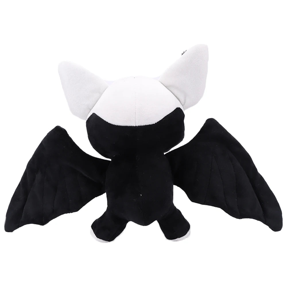 ハロウィン コウモリ ぬいぐるみ スケルトン柄 黒白・赤黒