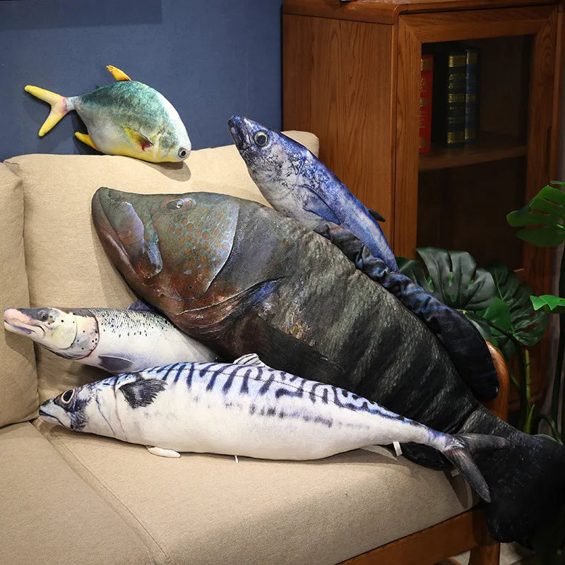 リアルな海洋生物 ぬいぐるみクッション
