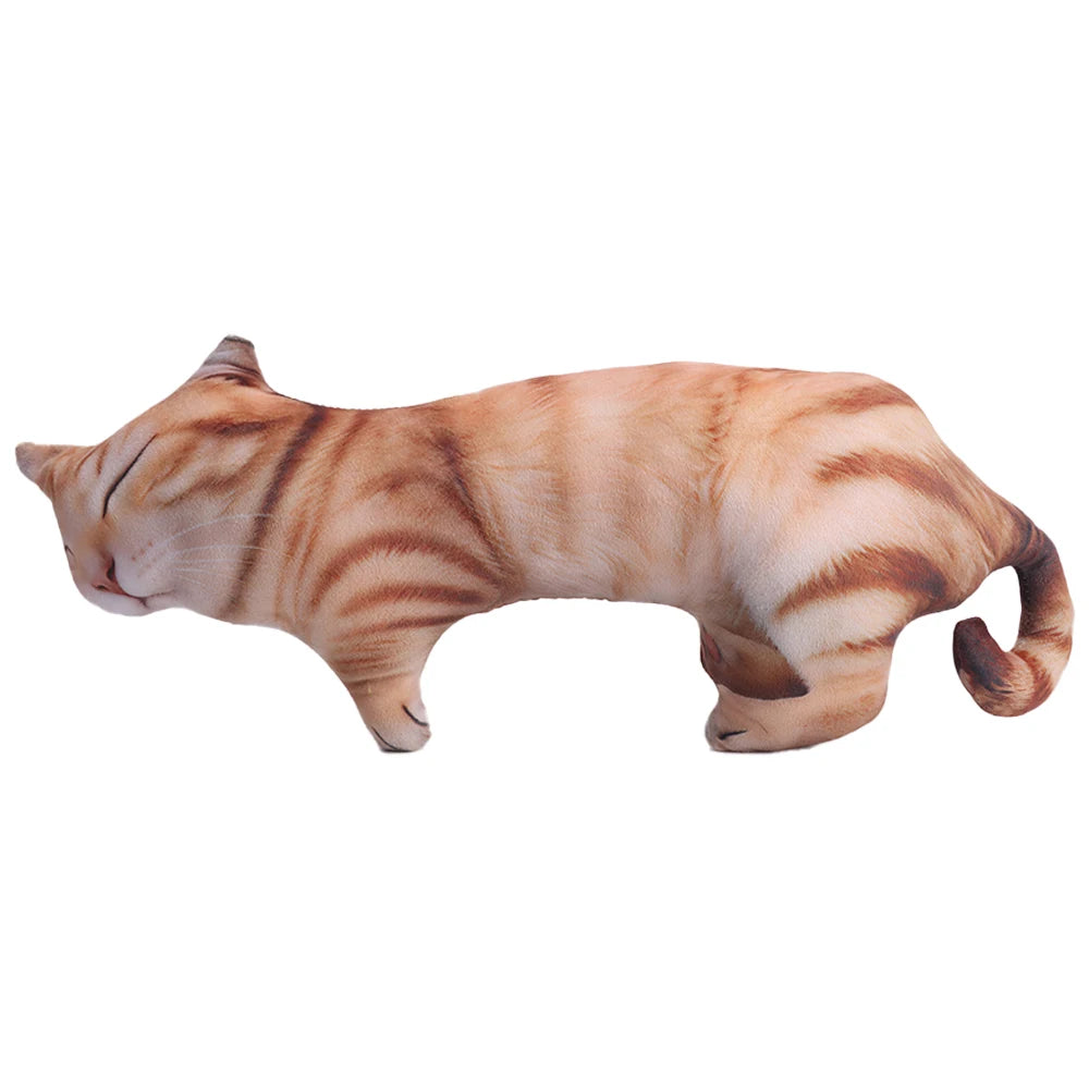 リアルな もちもち 寝そべり キジトラ猫 クッション