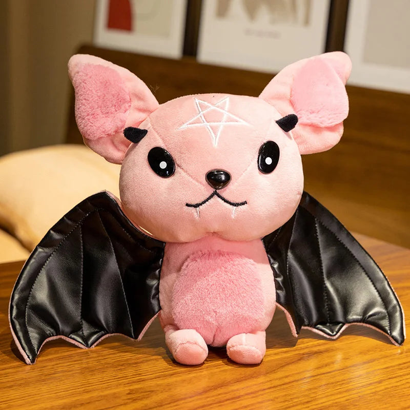 Cute Dark Series Bat Doll Halloween Simulated Plush Toys Exquisite Party Decorate Household Atmosphere Ornaments Festival Gifts