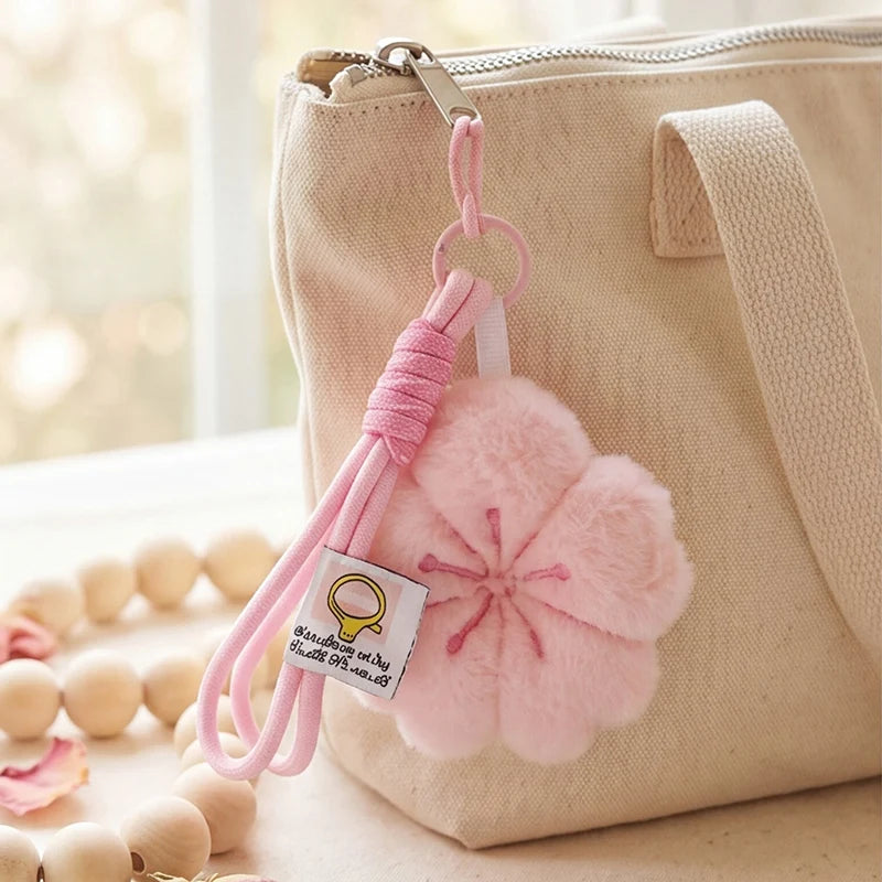 ふわふわ桜ぬいぐるみキーホルダー