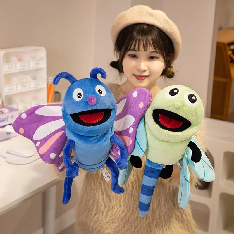 知育 昆虫キャラクター ソフトぬいぐるみパペット